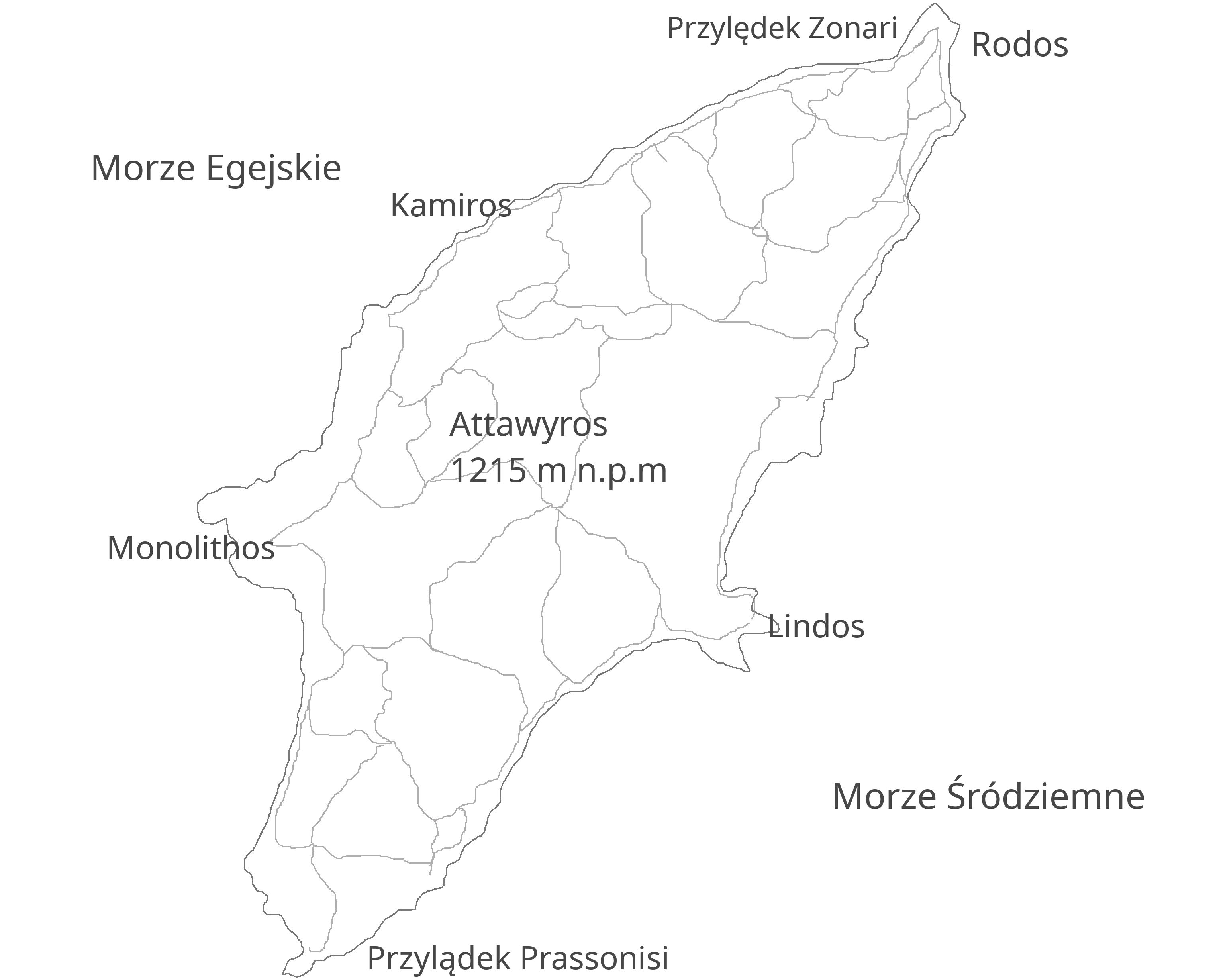 Mapa Rodos